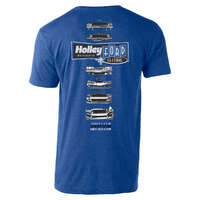 Holley T-Shirt for Ford Fest Grill Royal Blue Men's Small HL10240-SMHOL