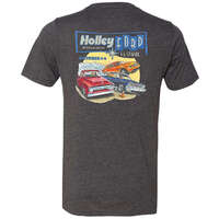 Holley T-Shirt for Ford Trosley Heather Graphite Men's Large HL10272-LGHOL