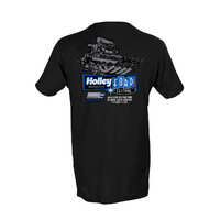 Holley T-Shirt for Ford Fest Engine Black Men's Small HL10274-SMHOL