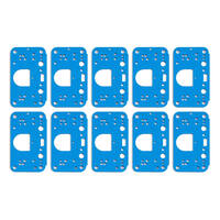 Holley Carburetor Metering Block Gaskets Rubber Blue 3-circuit Dominator Set of 10 HL108-198