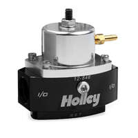 Holley Fuel Pressure Regulator Inline 40-70 psi Pressure Range -8 AN O-ring Female Threads Inlet/Outlet HL12-846