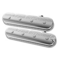 Holley Valve Cover Dominator Tall Height GM LS Engines Cast Aluminum Polished Pair HL241-119