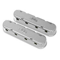 Holley Valve Cover Vintage Series 3.75 in. Height GM LS Engines Cast Aluminum Polished Pair HL241-171