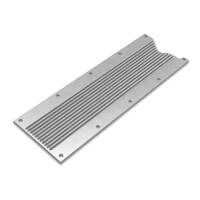 Holley Engine Valley Cover LS Cast Aluminium Natural Finned Chevrolet HL241-256