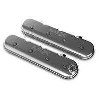 Holley Valve Cover GM Licensed Tall Height GM LS Engines Polished Pair HL241-406