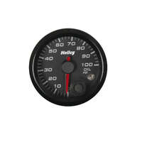 Holley Gauge Oil Pressure 0-100 psi 2 1/16 in. Analog Electrical Black Face HL26-601