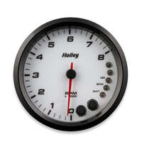Holley Gauge Tachometer Stanalone Style Analog 0-8 000 RPM 4 1/2 in. White Face Electrical HL26-616W