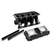 Holley Intake Manifold EFI Hi-Ram 11.08/11.08 in. Height 7000-8000 RPM GM LS3/L92 Black HL300-115BK