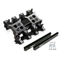 Holley Intake Manifold EFI Dual Plane 4.47/5.54 in. Height 1500-7000 RPM GM SB Gen III/IV (LS) Black HL300-121BK
