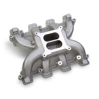 Holley Intake Manifold Aluminium Natural Square Bore Flange Holden Chevrolet Small Block LS Fits LS3/L92 Heads HL300-129