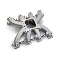 Holley Intake Manifold EFI Single Plane 5.417/5.417 in. Height 2500-7000 RPM GM SB Gen III/IV (LS) Satin HL300-137