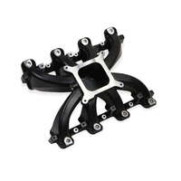 Holley Intake Manifold EFI Single Plane 5.417/5.417 in. Height 2500-7000 RPM GM SB Gen III/IV (LS) Black HL300-137BK