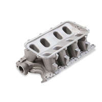 Holley Intake Manifold Base 351W for Ford Hi-Ram Carbureted Base Only Tunnel Ram Style Aluminium Natural 11.320 in. Height for Ford 5.8L HL300-243
