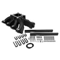 Holley Intake Manifold Fuel Injected LS Single Plane Split-Design Race Stock/OEM Deck 2 500-7 000 RPM Aluminum Bacl LS Chev Holden HL300-255BK