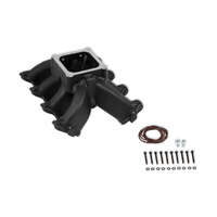Holley Intake Manifold LS Split Design Carbureted Single Plane Aluminium Black 4500 Dominator Chevrolet LS1 LS2 LS6 HL300-295BK