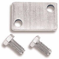 Holley Choke Block-Off Plate Rectangular 2 Bolts Most Chevrolet Small Block Intake Manifolds Kit HL301-20