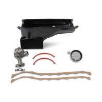 Weiand Oil Pan Kit for Ford Falcon 302-351C Fabricated Black Finish Oil Pump Pick up & gasket kit