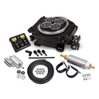 Sniper EFI Sniper Fuel Injection System Master Kit Holley EFI Self-Tuning Handheld EFI Monitor Black Ceramic TB Mounted ECU
