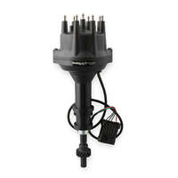 Holley EFI Distributor Black EFI Dual-Sync Computer-controlled Hall Effect Male/HEI Steel Gear Black Cap Chrysler Dodge Plymouth Each