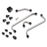 Weiand Fuel Line Stainless Steel Dual Holley Double Pumpers Fits WND-7163 Kit