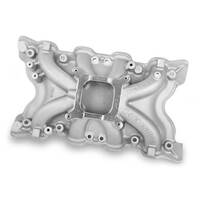 Weiand Intake Manifold Carb Low Rise 4.28/5.36 in. Height 1500-7000 RPM for Ford Cleveland Satin Each