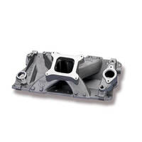 Weiand Intake Manifold Carb High Rise 4.38/5.31 in. Height 2800-7800 RPM For Chevrolet SB Gen I Satin Each