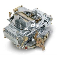 Holley 600 CFM 4-Barrel Street Carburettor Silver Vacuum Secondary Manual Choke