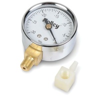 Holley Vacuum Gauge 2 in. Dia.0 30 High 0.125 in. NPT Brass Fitting 26-501