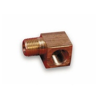Holley Fuel Pressure Gauge Fitting 90 deg, 1/8 NPT Male Elbow 26-69