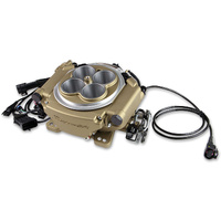 Holley Sniper EFI 4BBL Self Tuning Master Kit Classic Gold Finish 800 cfm 4 Inj
