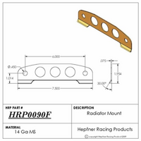 Hephner Radiator Mount Suit Sprint Car