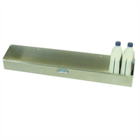 Hephner Large Aerosol / Oil Can Tray Wall Mount Natural Aluminium Finish