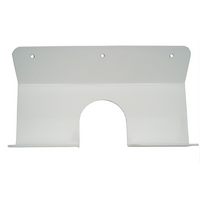 Hephner Large Broom Holder Wall Mount, White Powder Coated