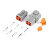 Haltech Plug and Pins Only Matching Set of Deutsch DTP-4 Connectors (25 Amp)