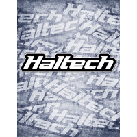 Haltech Logo Sticker Black and White