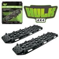 Hulk 4x4 Nylon Recovery Tracks Treads 2-Pack Black 1210mm x 350mm HU1000B
