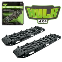 Hulk 4x4 Nylon Recovery Tracks Treads 2-Pack Black 1210mm x 350mm
