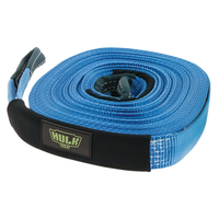 Hulk 4x4 Recovery Winch Extension Strap 50mm x 20m 5000kg Blue Polyester HU1021