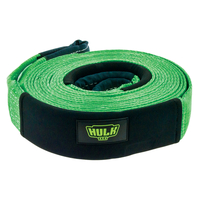 Hulk 4x4 Recovery Snatch Strap 75mm x 9m 11000kg Green Nylon HU1024