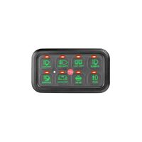 Hulk 4x4 Smart 8 Switch Panel Green Backlit HU1301