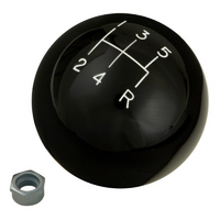 Hurst Classic Shifter Knob 5 Speed Black High Gloss 3/8"-16 Thread Size