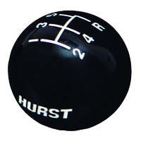 Hurst Replacement Black 5-Speed Shifter Knob With 3/8-16 Thread