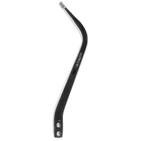 Hurst Replacement Shifter Stick Chrome Double bend 13-1/2" Length, 3/8" Thread