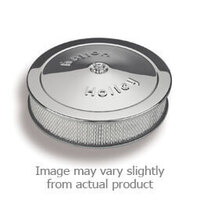 Holley Air Cleaner 10 in. Dia. White Paper Chrome Stamped Steel HY120145