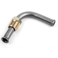 Holley Fitting Fuel Bowl 1/2-20 in. Thread to 5/16 in. Inlet 90 Degree Bent Tube Steel HY2644