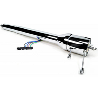ididit 67-68 Camaro RHD Tilt Steering ColumnFloor Shift, Chrome Finish, 1" DD Shaft