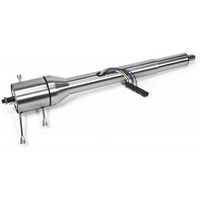 ididit 33" RHD Collapsible Tilt Steering ColumnColumn Shift, Raw Finish, 1" DD Shaft