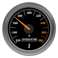 Innovate Motorsports MTX Analogue Gauge 2-1/16" Oil Water Temperature 180-280°F