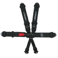 Impact Harness 3in. L&L Pull-Up Right Lap Indivudual 6pt SFI 16.5 Black Set