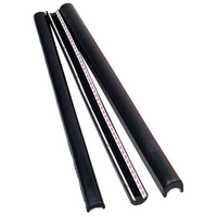 Jaz Products SFI Roll Bar Padding Black Suit 1-1/2" to 1-3/4" Bar